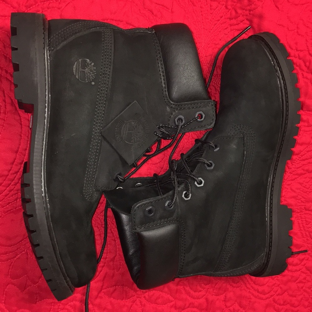 Black Timberland boots